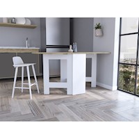 MESA ABATIBLE COMPACT - BLANCO / MACADAMIA | TUHOME